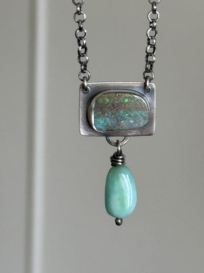 Opal and Amazonite Necklace