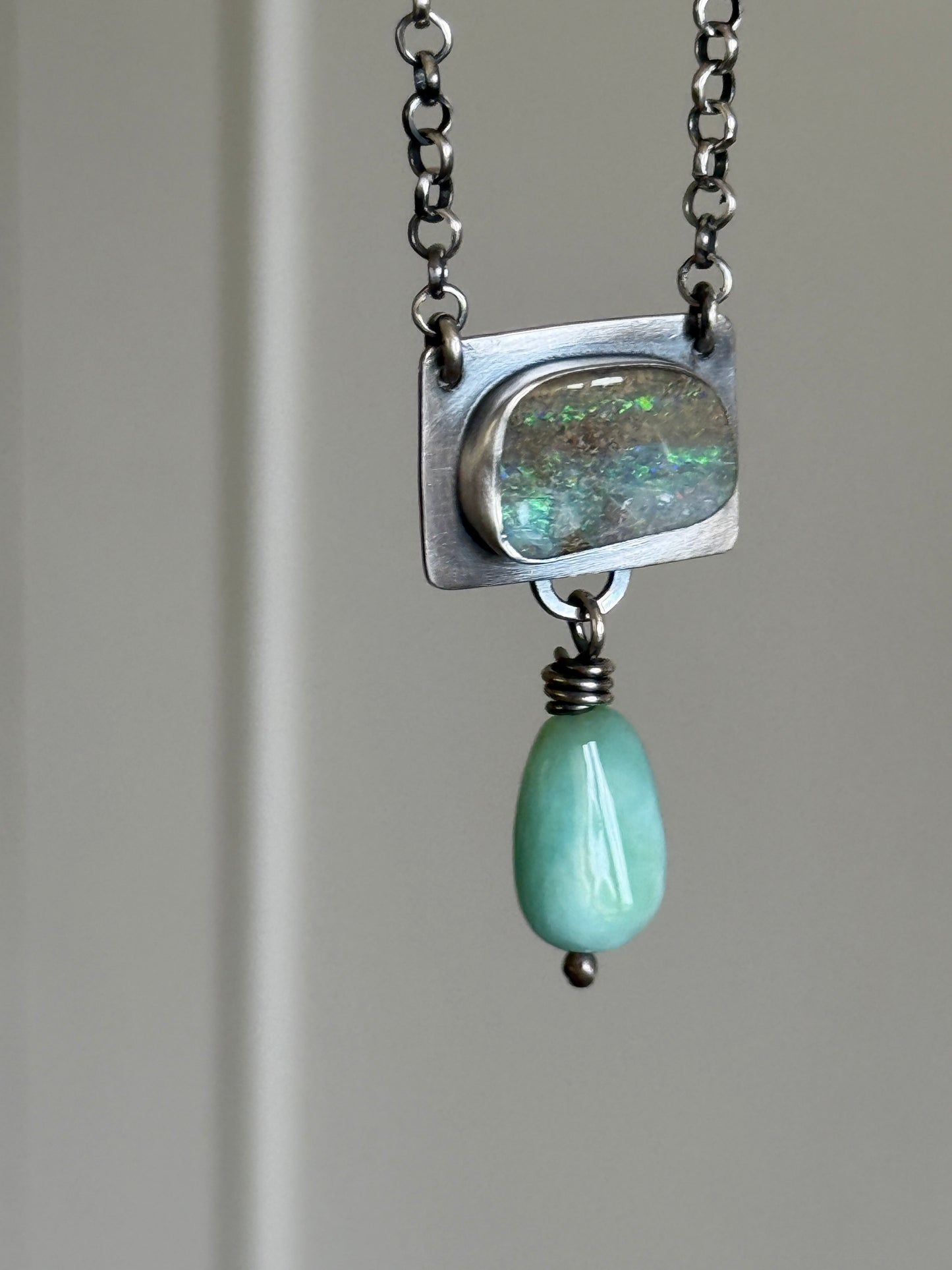 Opal and Amazonite Necklace