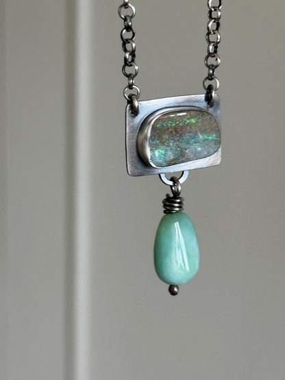 Opal and Amazonite Necklace
