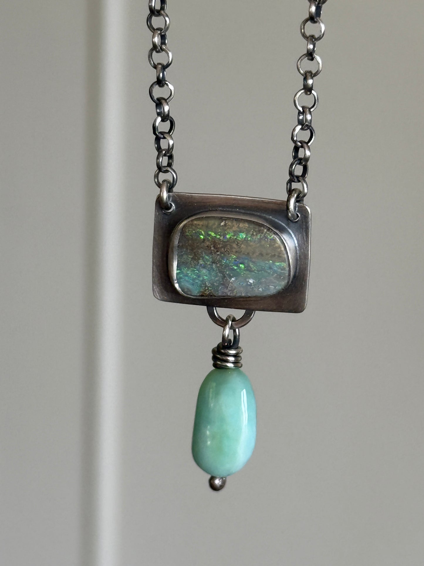 Opal and Amazonite Necklace