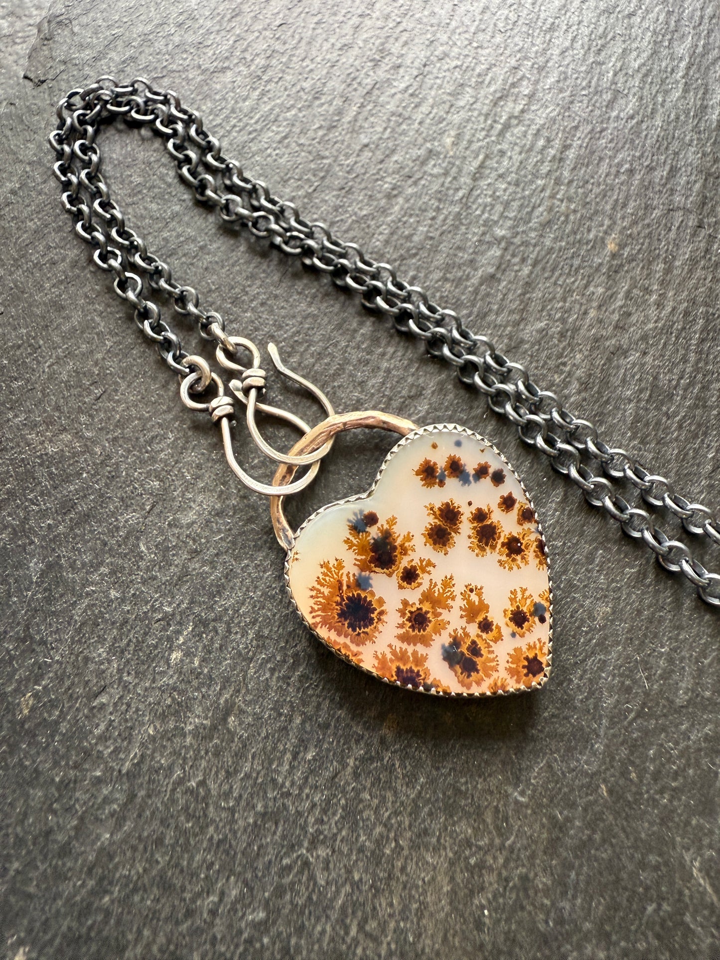 Flower Agate Necklace