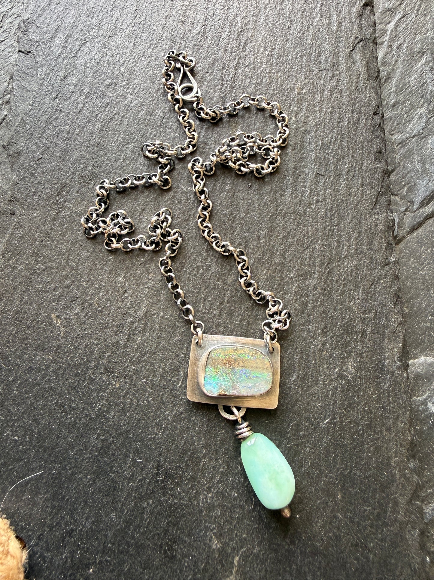 Opal and Amazonite Necklace