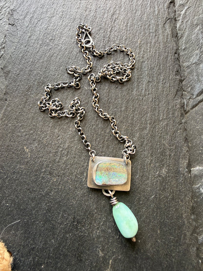 Opal and Amazonite Necklace