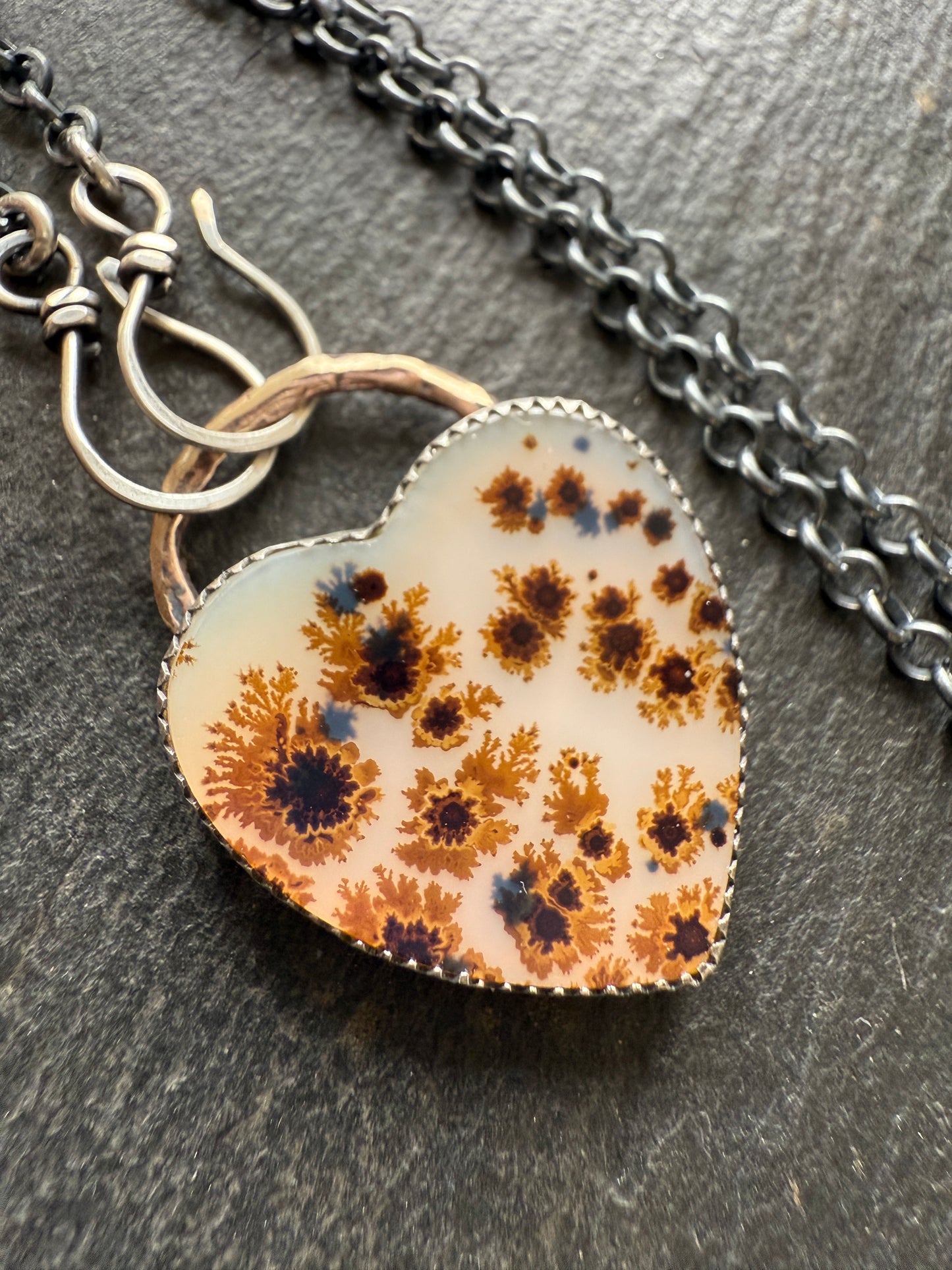 Flower Agate Necklace