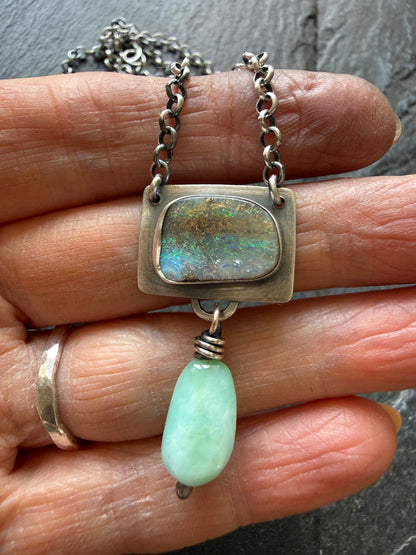 Opal and Amazonite Necklace