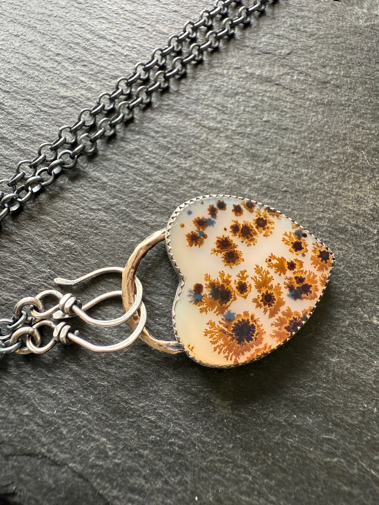 Flower Agate Necklace