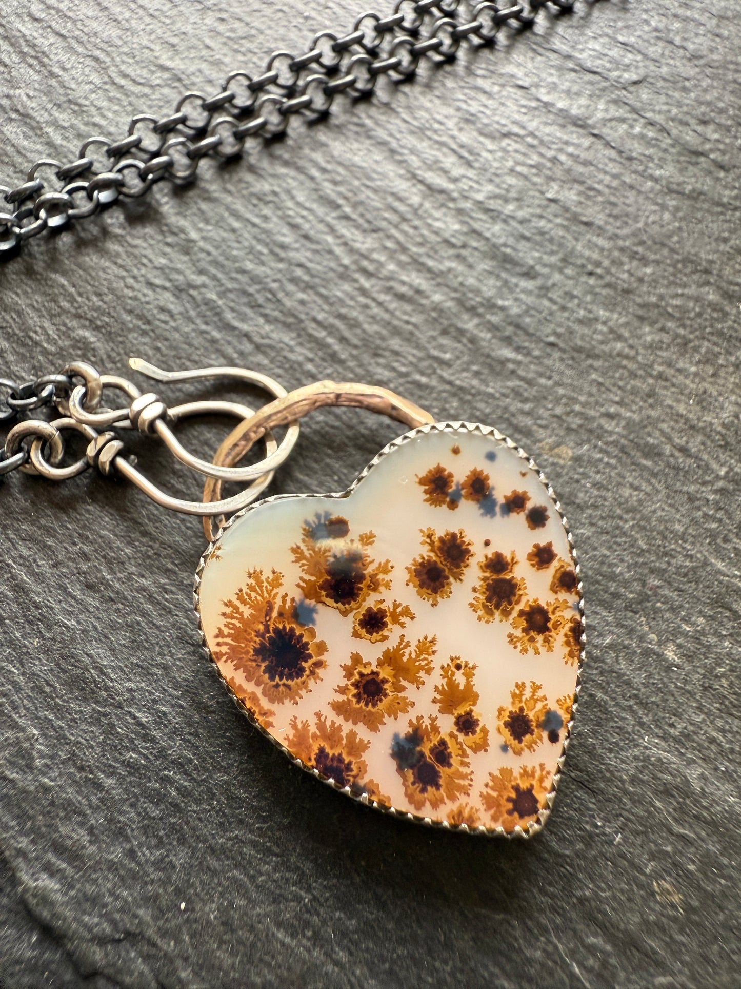 Flower Agate Necklace