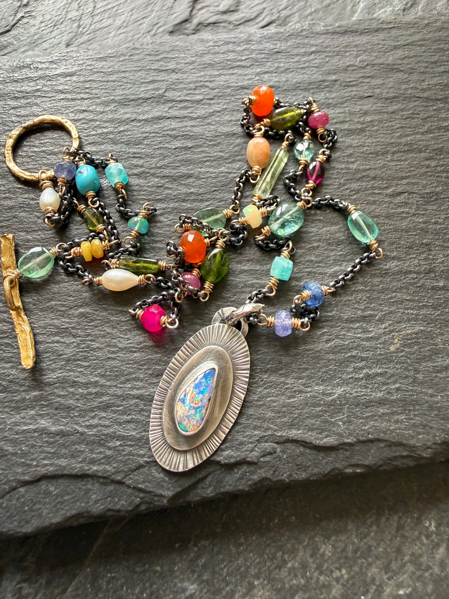 Gemstone Chain Necklace