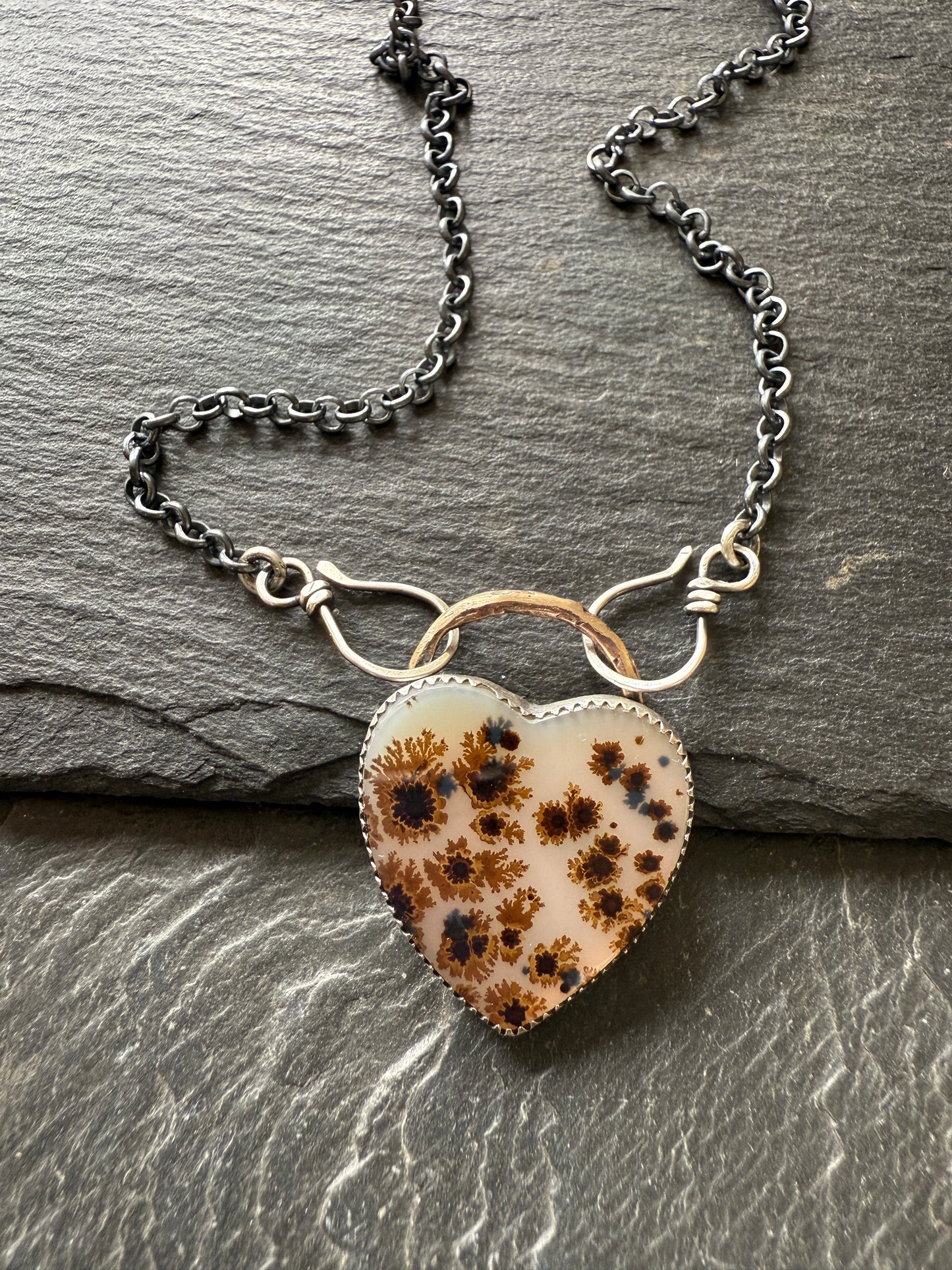 Flower Agate Necklace