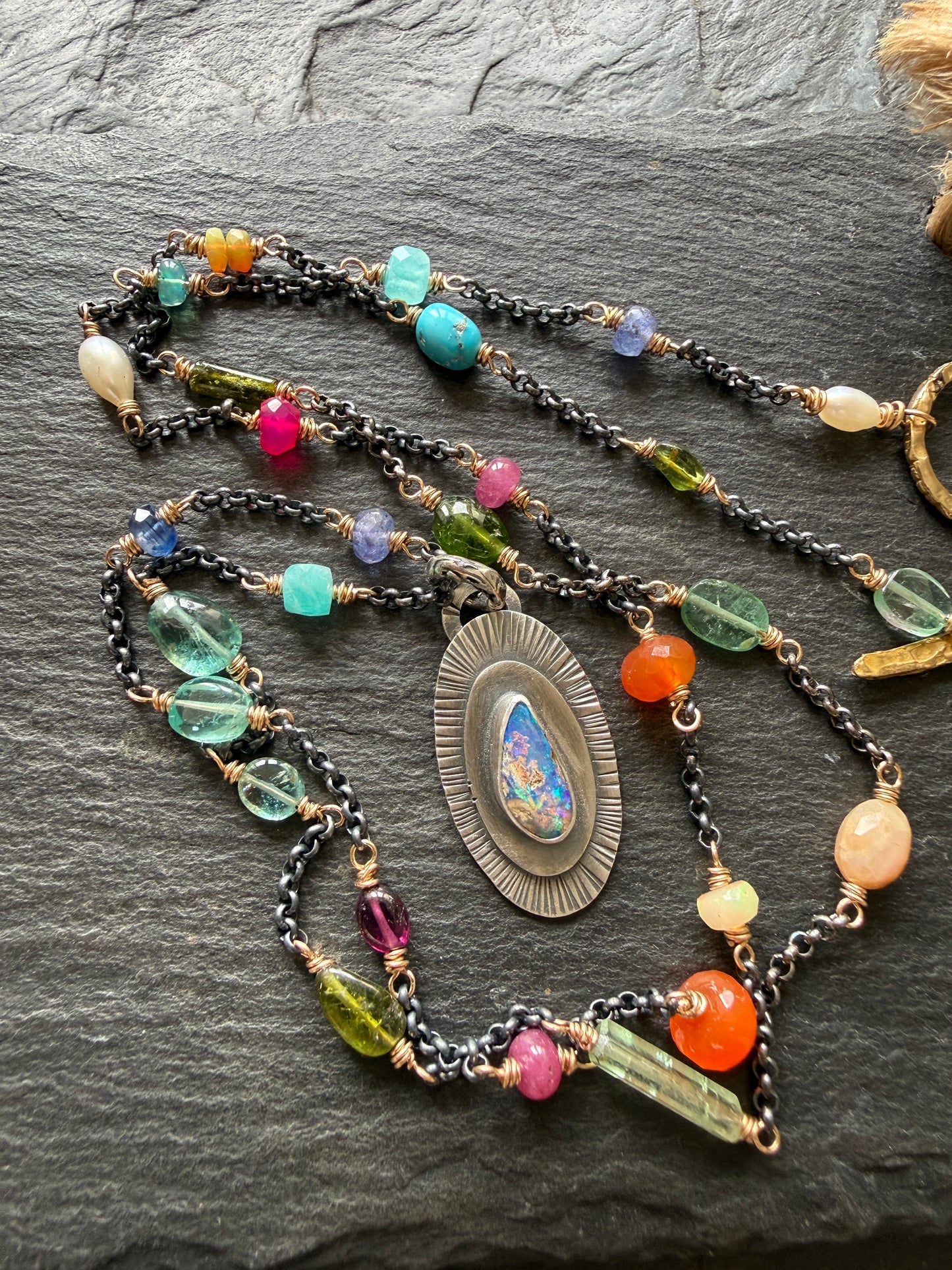 Gemstone Chain Necklace