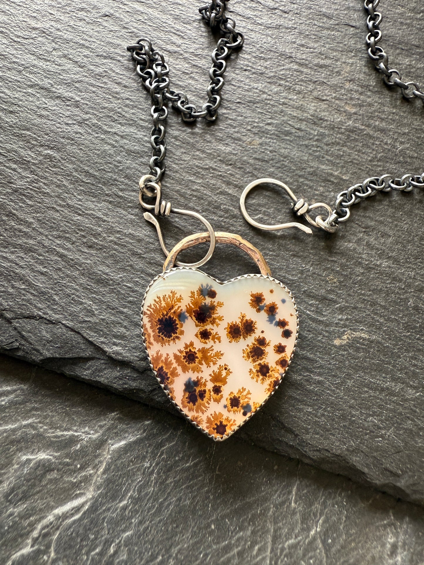 Flower Agate Necklace