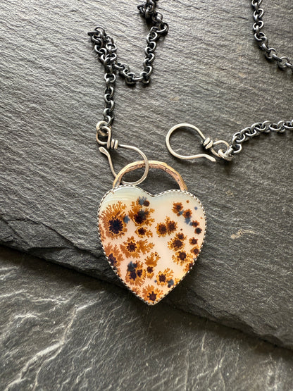 Flower Agate Necklace