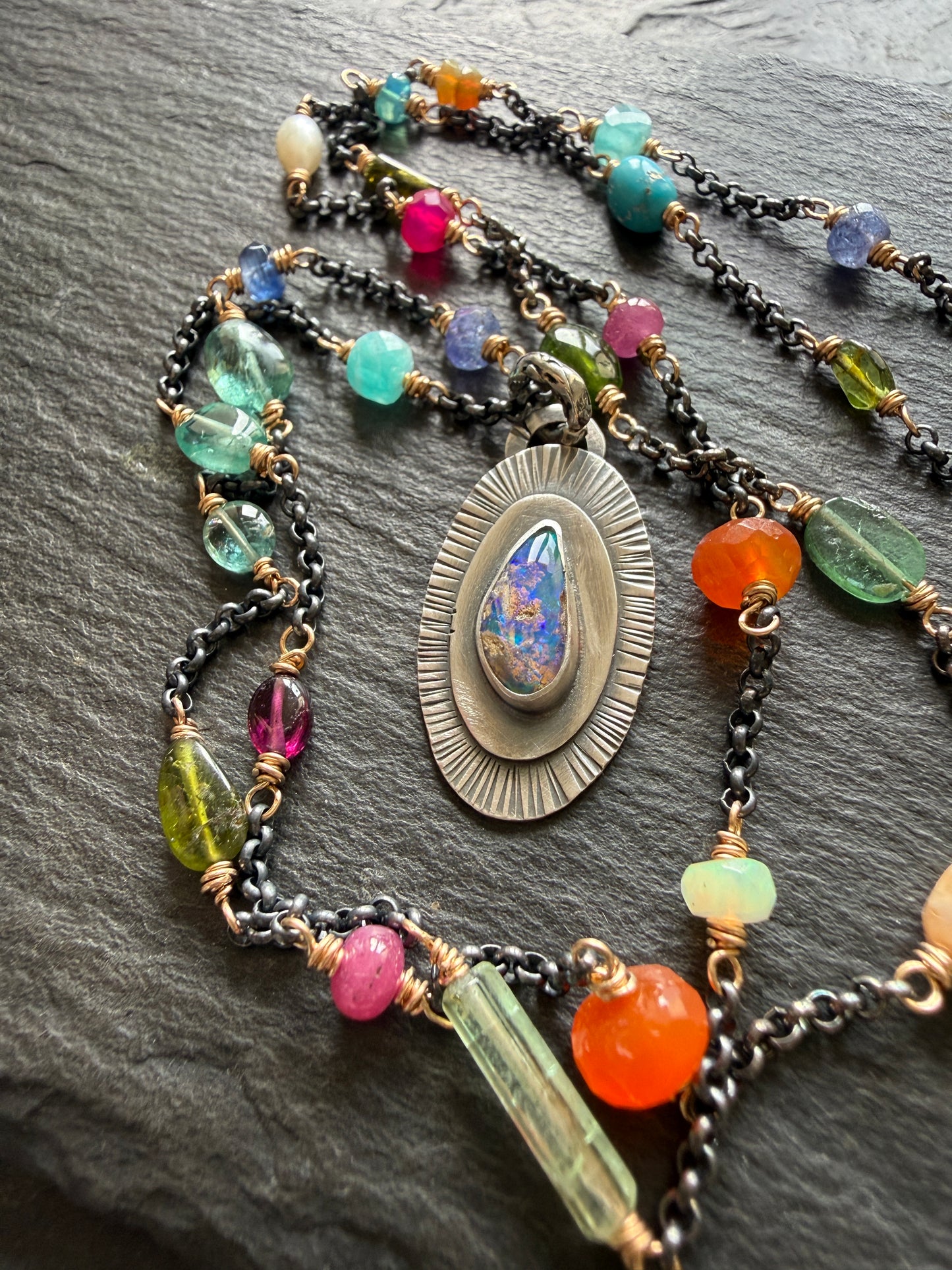 Gemstone Chain Necklace