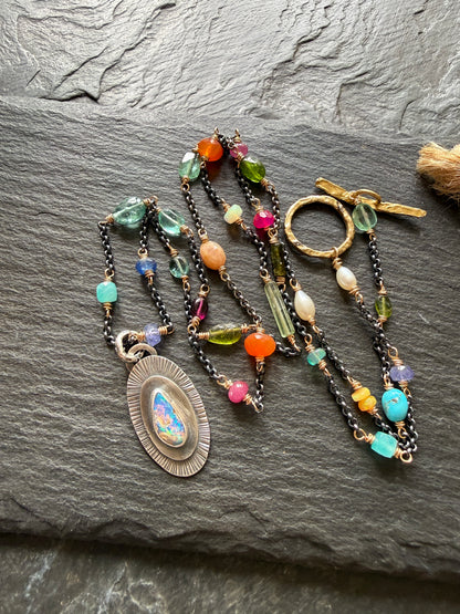 Gemstone Chain Necklace