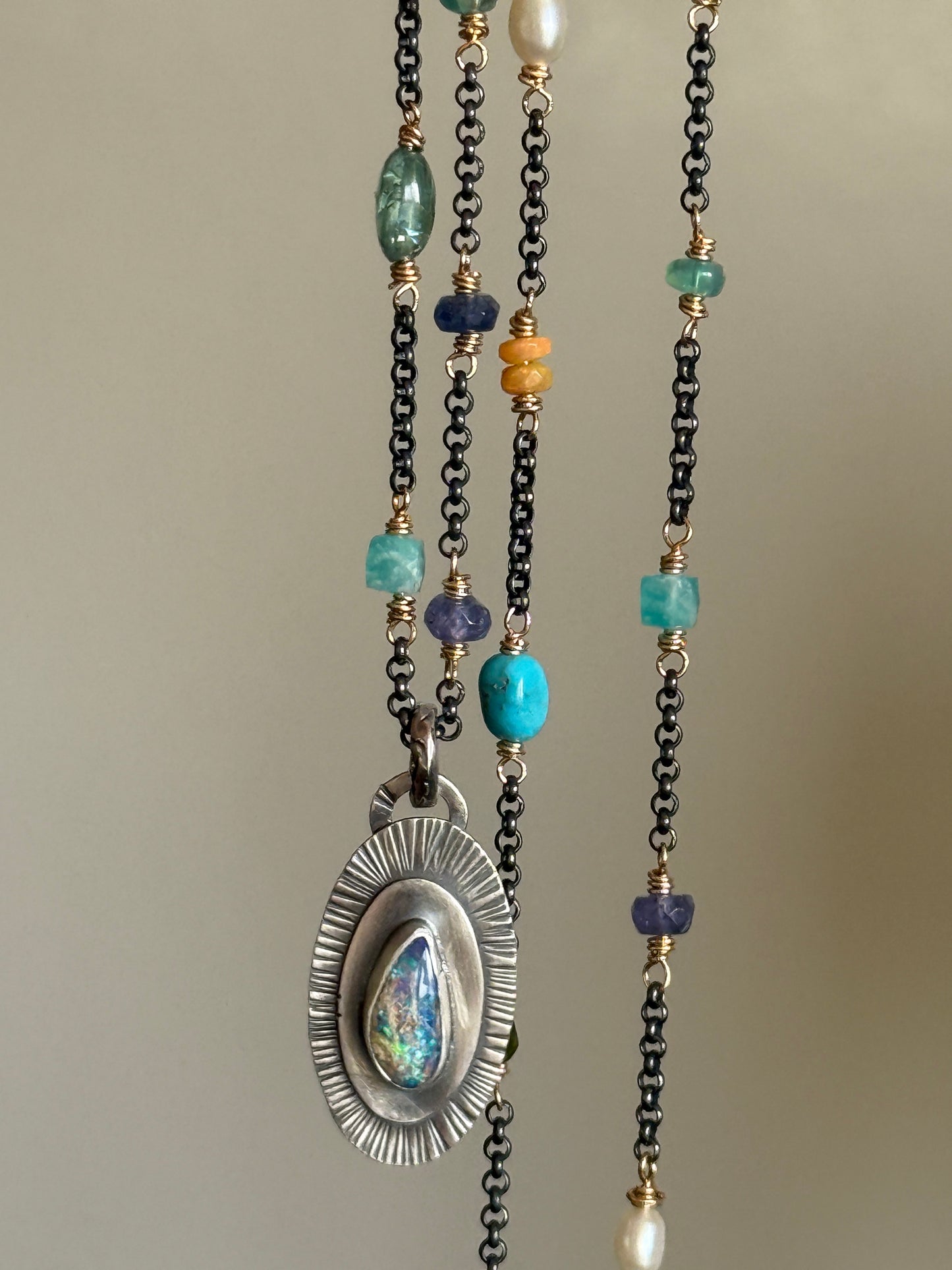Gemstone Chain Necklace