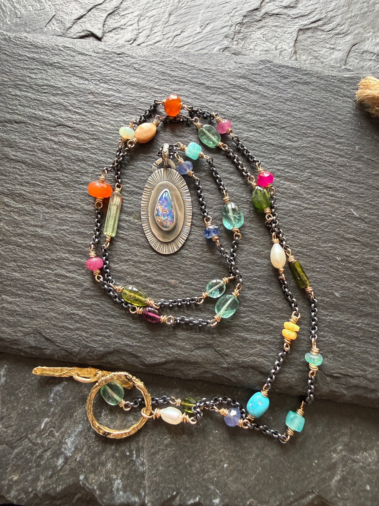 Gemstone Chain Necklace
