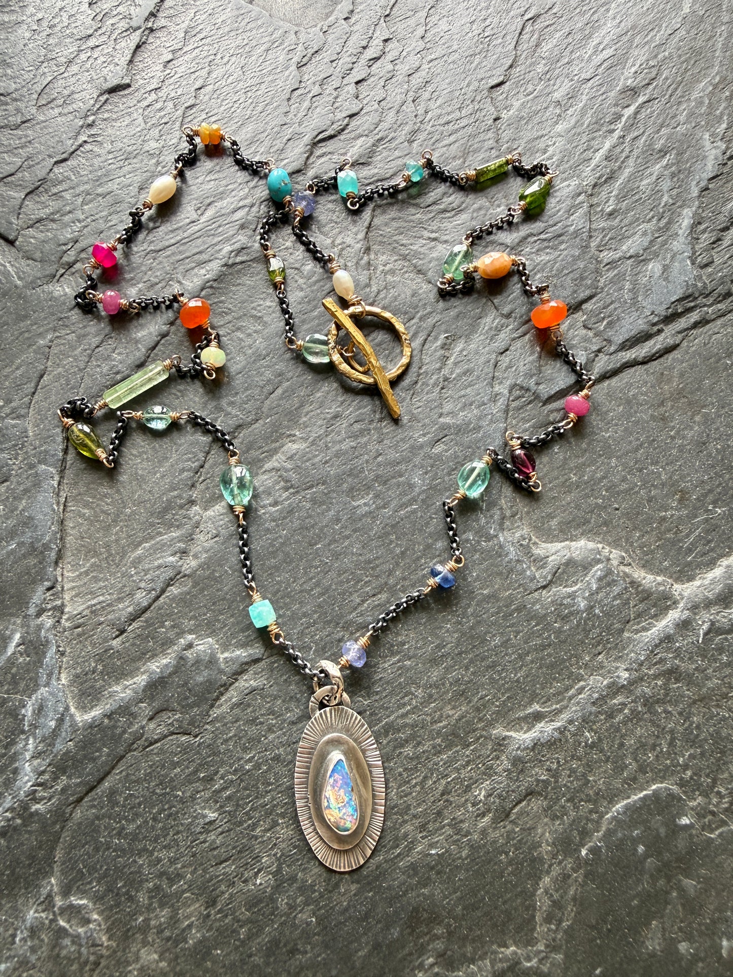 Gemstone Chain Necklace