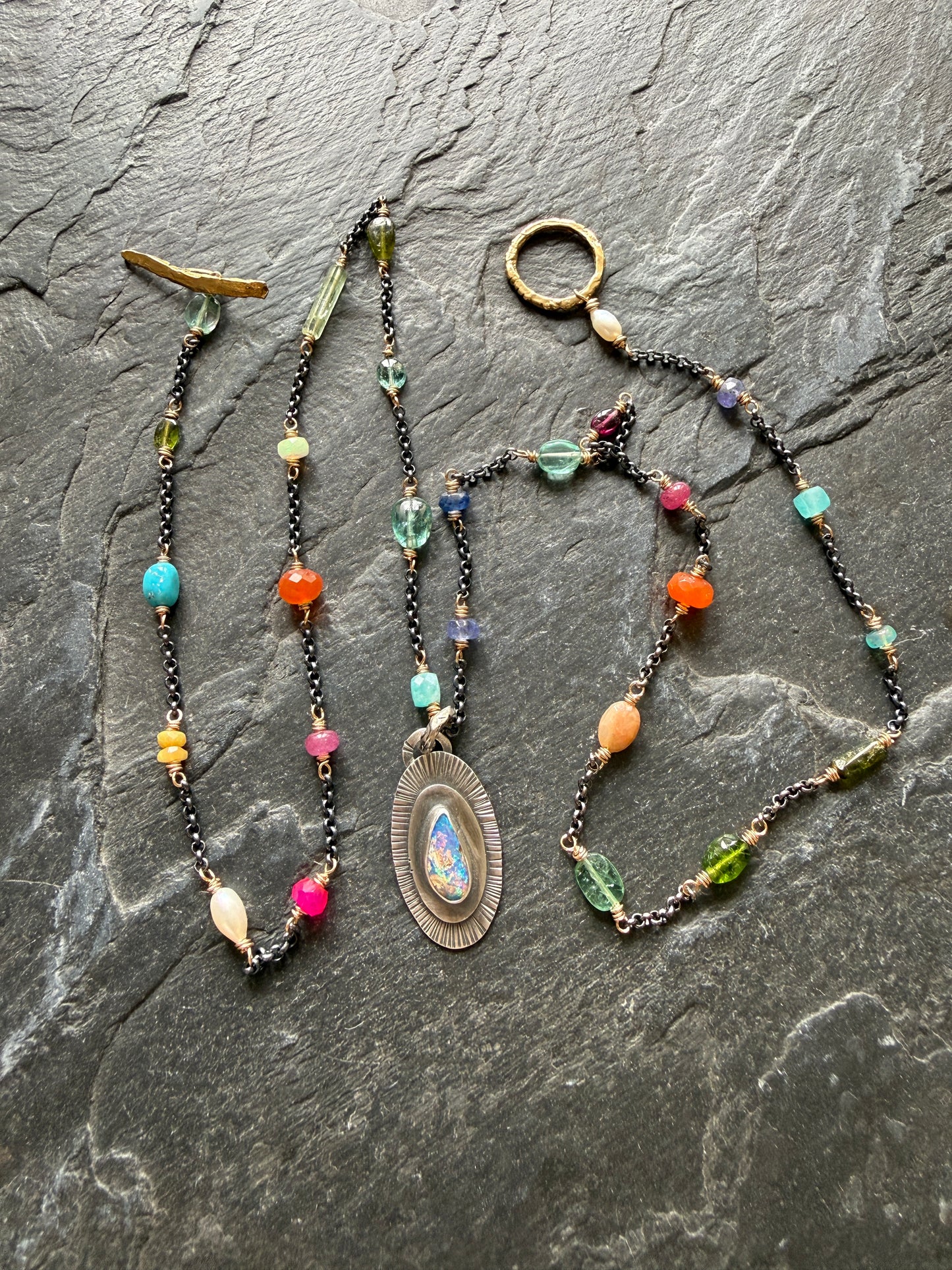 Gemstone Chain Necklace