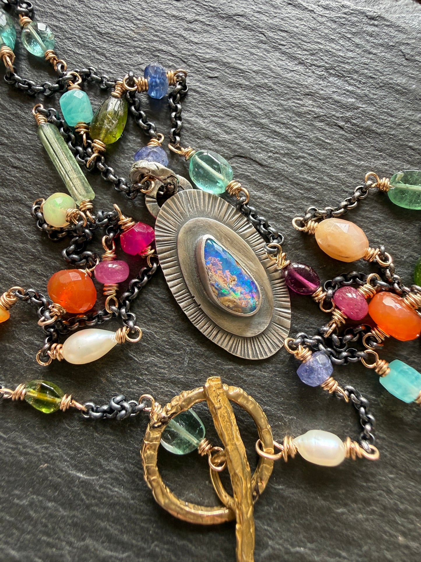 Gemstone Chain Necklace