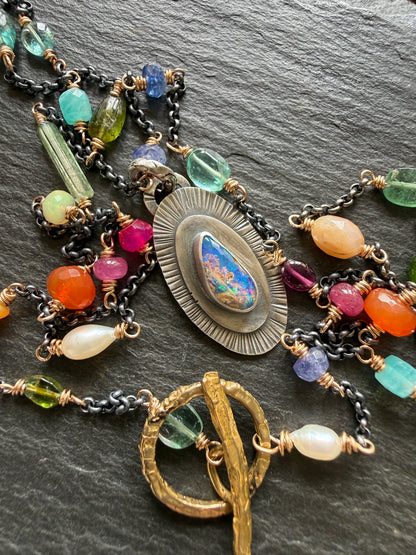 Gemstone Chain Necklace