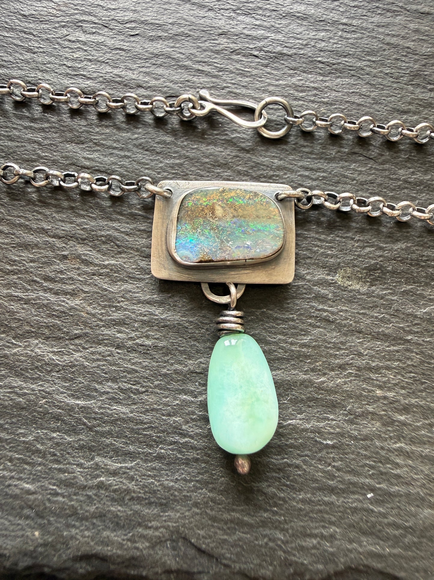 Opal and Amazonite Necklace