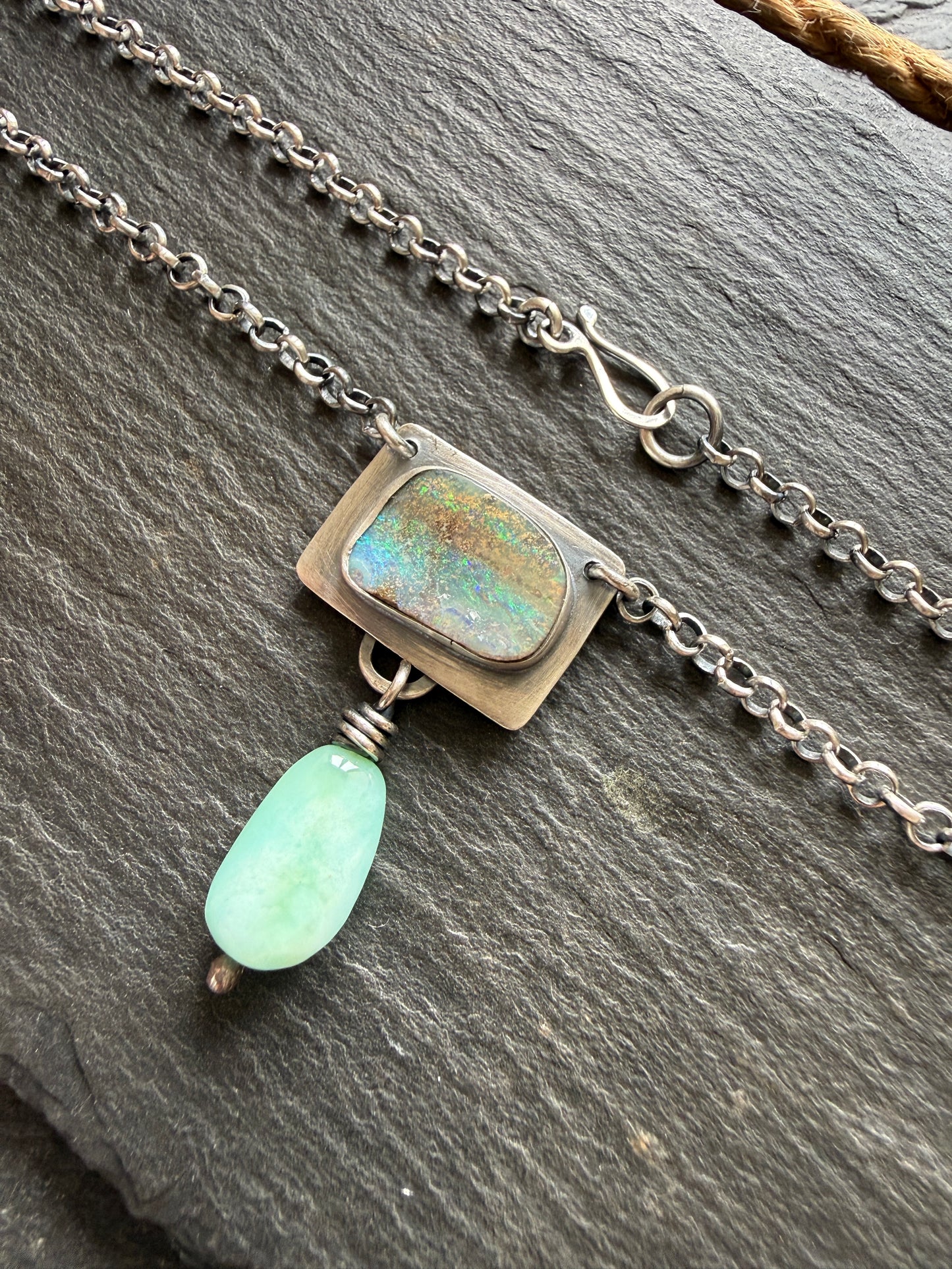 Opal and Amazonite Necklace