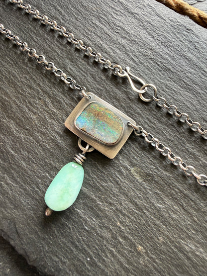 Opal and Amazonite Necklace