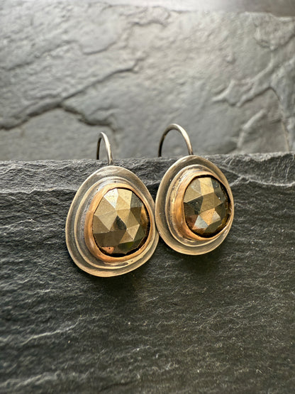 Golden Pyrite Earrings