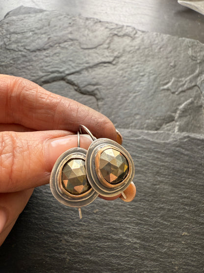 Golden Pyrite Earrings