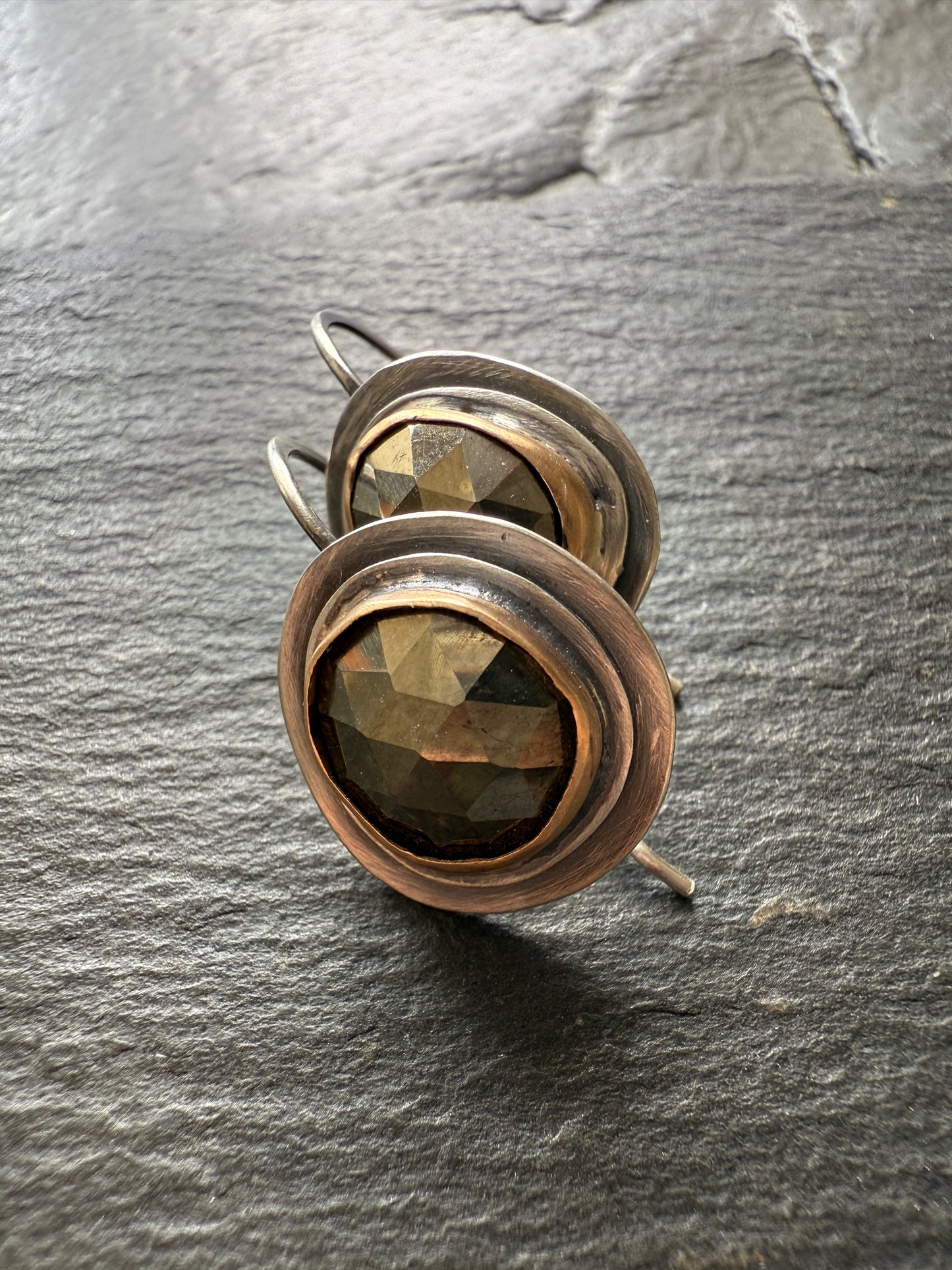 Golden Pyrite Earrings