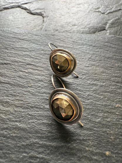 Golden Pyrite Earrings