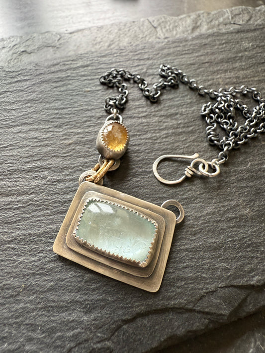 Aquamarine and tourmaline