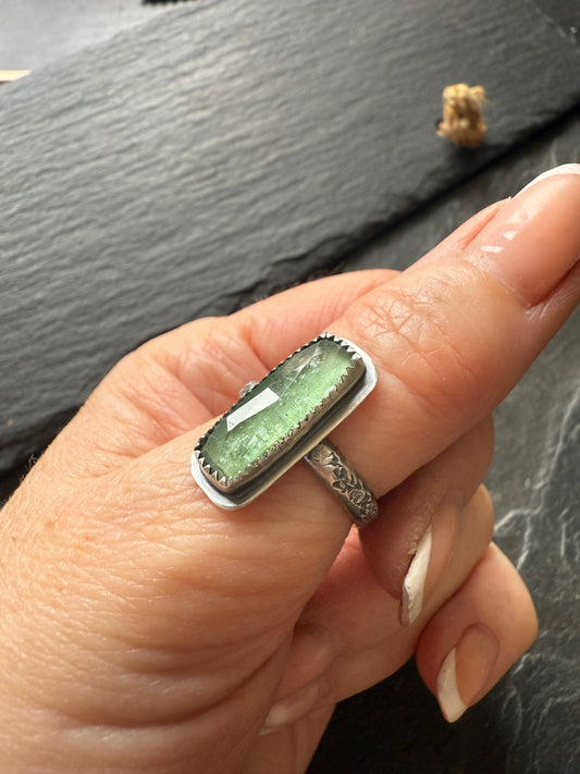 Elongated Kyanite Ring US 7