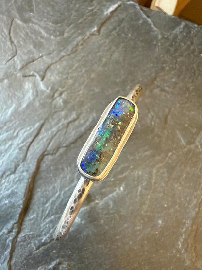Blue and Aqua Opal bangle