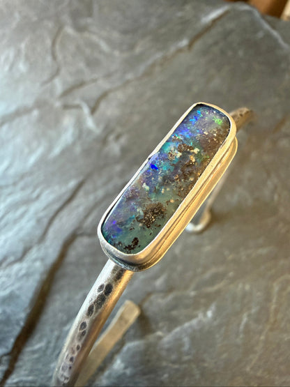 Blue and Aqua Opal bangle