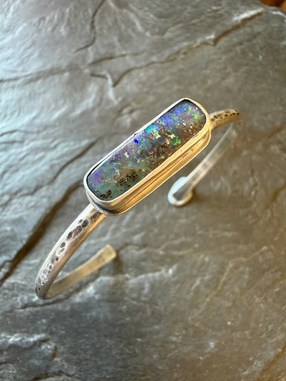 Blue and Aqua Opal bangle