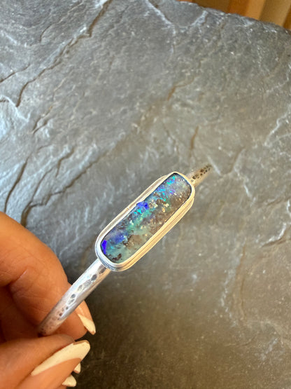 Blue and Aqua Opal bangle