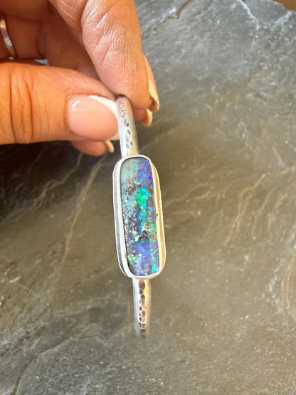Blue and Aqua Opal bangle