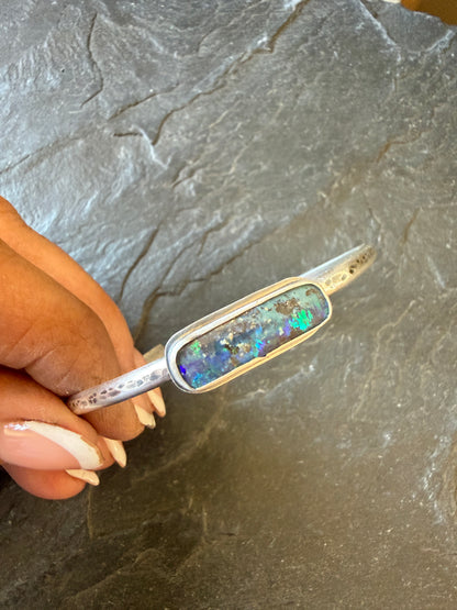 Blue and Aqua Opal bangle