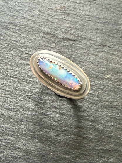 RESERVED for ALEX - Blue and purple Opal Ring 7 1/2