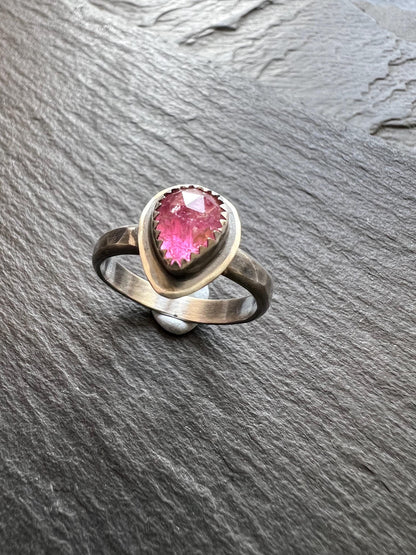 Dainty Pink Tourmaline ring