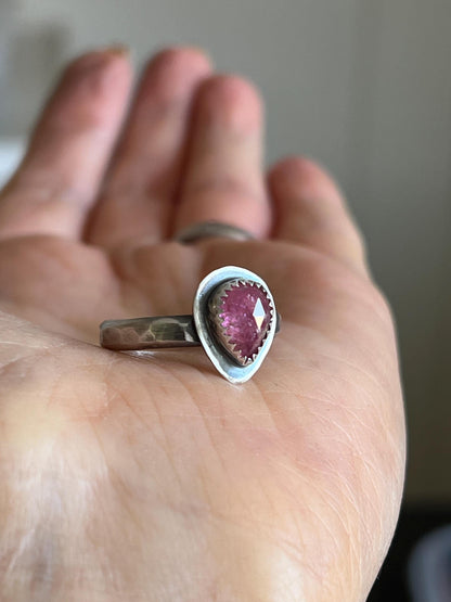 Dainty Pink Tourmaline ring