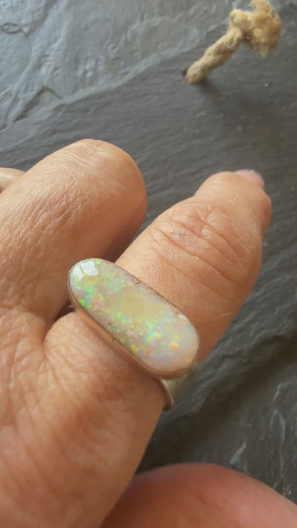 Colourful Opal Ring US 8 / UK P 1/2
