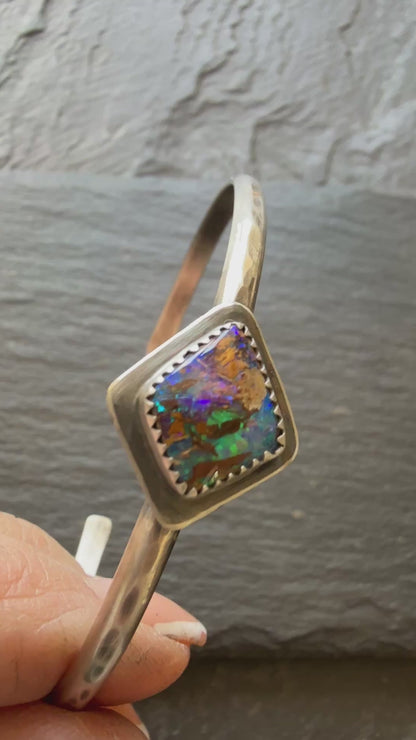 Boulder Opal Cuff Bangle