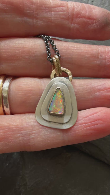 Dainty Opal Pendant