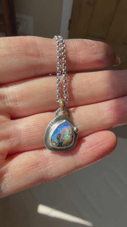 Petite Boulder Opal Necklace