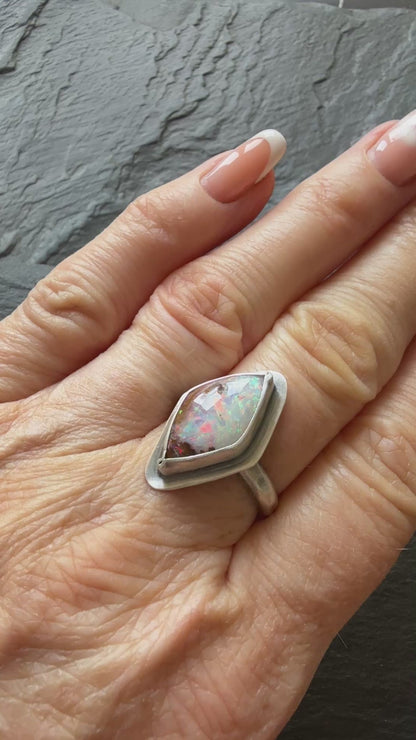 FOR HALEY - Boulder Opal Ring US 7