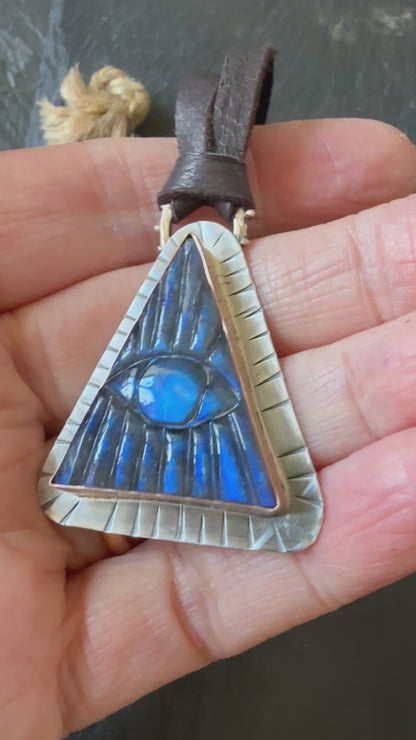 Evil Eye Labradorite Necklace