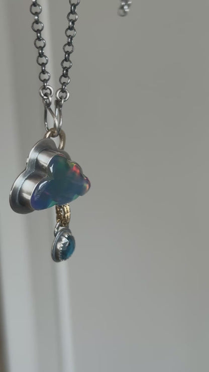 Aurora Opal Cloud Pendant