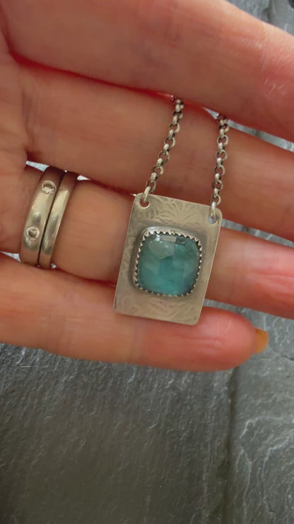 Dainty kyanite pendant